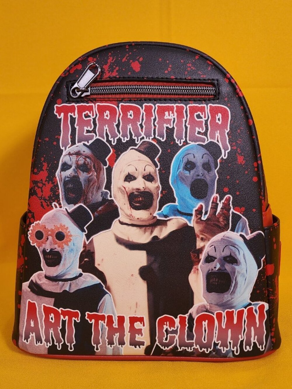 Loungefly Terrifier Art The Clown Splatter Halloween Horror Movie Mini Backpack